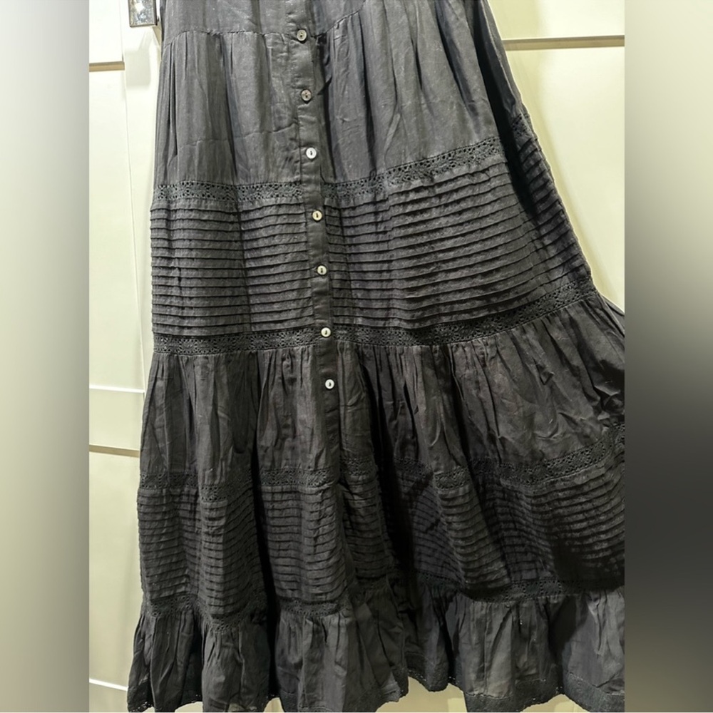 SPELL Black Dove Lace maxi dress -M - Picture 7 of 8
